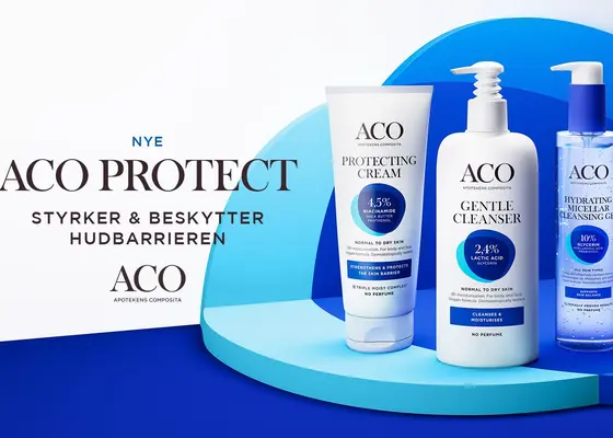 Tre hverdagshelter fra ACO Protect – alt du trenger for en sunn hud Tre hverdagshelter fra ACO Protect – alt du trenger for en sunn hud