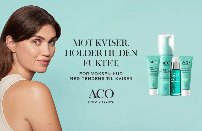 ACO Purifying-produkter for hud med tendens til kviser