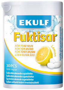 Ekulf Fuktisar sugetabletter sitron 30 stk