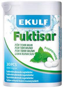 Ekulf Fuktisar sugetabletter peppermynte 30 stk