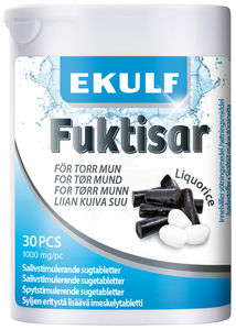 Ekulf Fuktisar sugetabletter lakris 30 stk