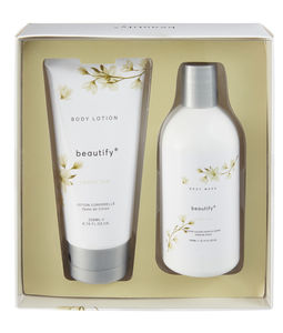 Beautify gavesett med dusjsåpe og bodylotion