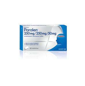 Kjøp Paralen tabletter 250 mg/250 mg/50 mg stk på nett | Vitusapotek