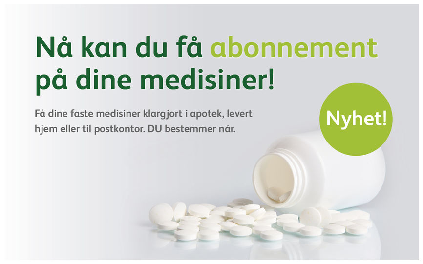 Abonnement på dine medisiner
