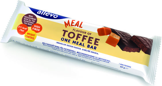 Allévo Toffee måltidsbar 57 g