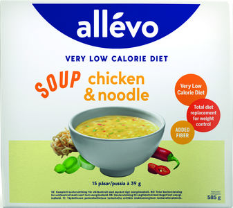 Allevo VLCD suppe chicken & noodle 15 x 39 g