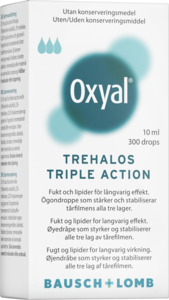 Oxyal Trehalos Triple Action øyedråper 10 ml
