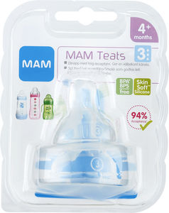 MAM flaskesmokk teats str 3 2 stk