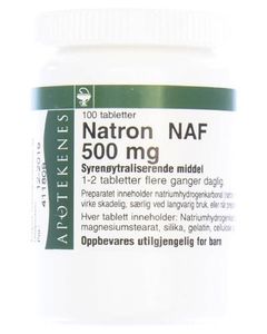 Natron NAF tabletter 500 mg