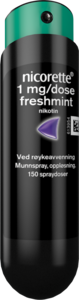 Nicorette Freshmint munnspray 1 mg nikotin, 150 spray, slutte å røyke