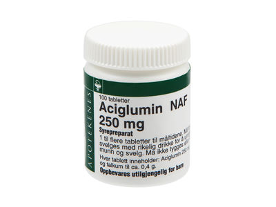 Aciglumin NAF tabletter 250 mg