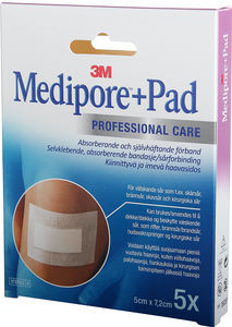Medipore+ Pad Professional Care steril bandasje  5x7,2cm