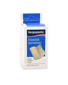 Norgesplaster Elastisk Bandasje 8cm x4,5m 1 stk
