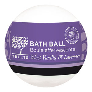 Treets Bath Ball Velvet Vanilla & Lavender 180 g