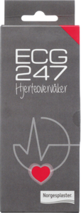 ECG247 hjerteovervåker og elektrodeplaster 1 stk