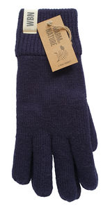 Strikkehansker Nature Blue herre