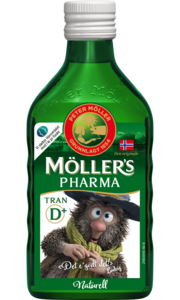 Möller's Pharma tran med D-vitamin - naturell, 250 ml