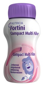 Fortini Compact Multi Fiber Jordbær 4x125 ml