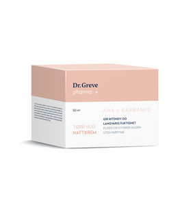 Dr Greve Pharma nattkrem uten parfyme for tørr hud 50 ml