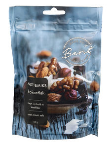 Berit Nordstrand nøttemiks med kokosflak 120 g