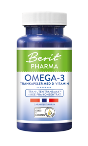 Berit Pharma omega-3 kaps 60 stk