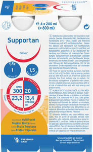 Supportan DRINK Tropefrukt 4x200 ml