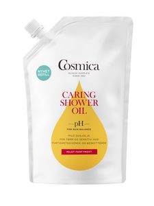 Cosmica Body Caring Shower Oil refill med parfyme 400 ml