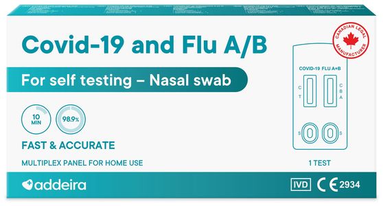 Addeira Covid-19 & Influensa A+B selvtest