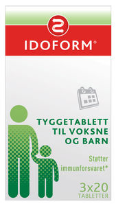 IDOFORM Tyggetablett melkesyrebakterier 3x20 stk