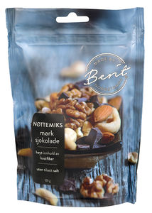 Berit Nordstrand Nøttemiks mørk sjokolade 120 g