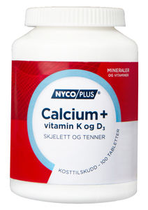 Nycoplus Calcium med K-og D3-vitamin tabletter 100stk