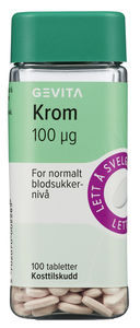 Gevita krom 100mcg 100 tabletter