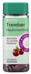 Gevita tranebær høykonsentrert 120 tabletter