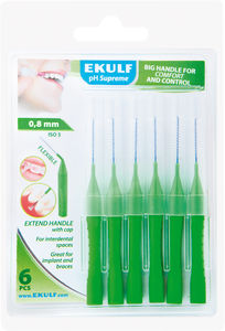 Ekulf pH Supreme mellomromsbørste 0,8mm 6 stk