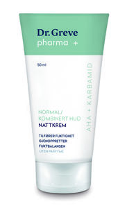 Dr Greve Pharma nattkrem uten parfyme til normal og kombinert hud 50 ml