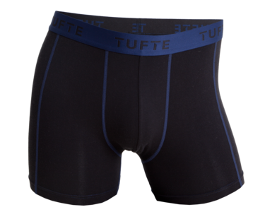 Tufte herre boxer brief Black Medieval Blue XL