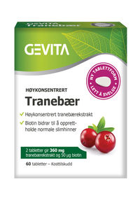 Gevita tranebær Tab 180 mg