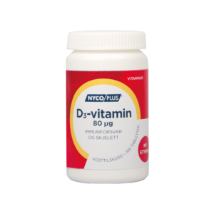 Nycoplus D3-Vitamin 80 mcg 100 tabletter
