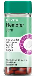 Gevita Hemofer Jern 70 tabletter