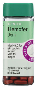 Gevita Hemofer Jern 70 tabletter