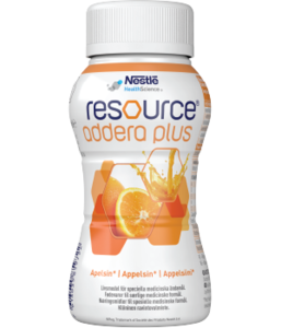 Resource addera plus næringsdrikk appelsin 4x200ml