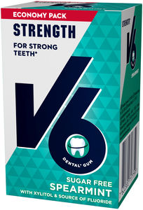 V6 Strenght Spearmint tyggegummi 50 stk