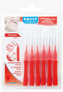 Ekulf pH Supreme mellomromsbørste 0,5mm 6 stk