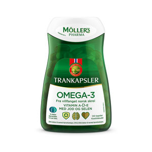Möller's Pharma tran med jod og selen 120 kapsler