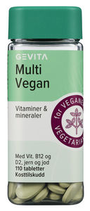 Gevita veganske multivitaminer 110 tabletter