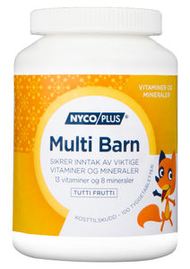 Nycoplus Multi barn tyggetabletter 100 stk
