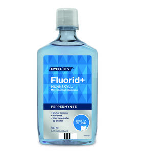 Nycodent Fluorid+ 0,2% peppermynte munnskyllevann 500ml