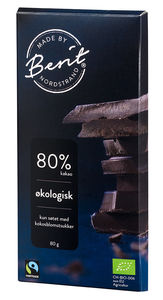 Berit Nordstrand økologisk sjokolade 80% kakao