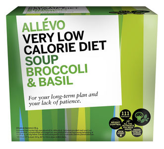 Allévo very low cal diet soup broccoli & basil 24 x 31 g