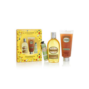 L'Occitane Almond gavesett med tre kroppsprodukter